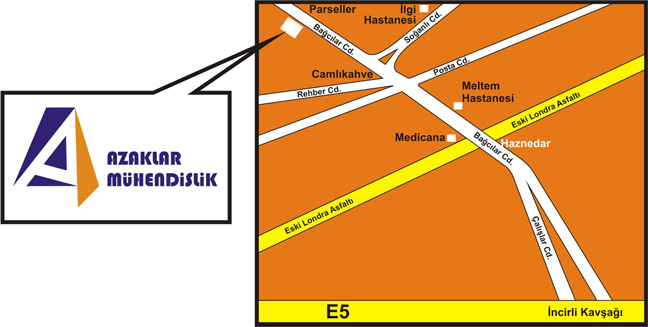 Azaklar Mühendislik Krokisi
